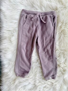 Easy Peasy Kids Mauve Jogger Pants with Rib Side Panels